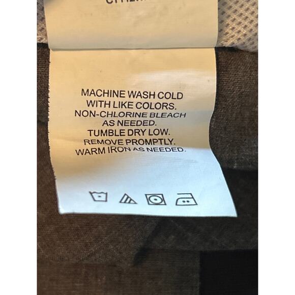 GUC Haggar Men's Black Dress Pants Pockets Belt Loops Size 32 x 32 - Picture 5 of 6